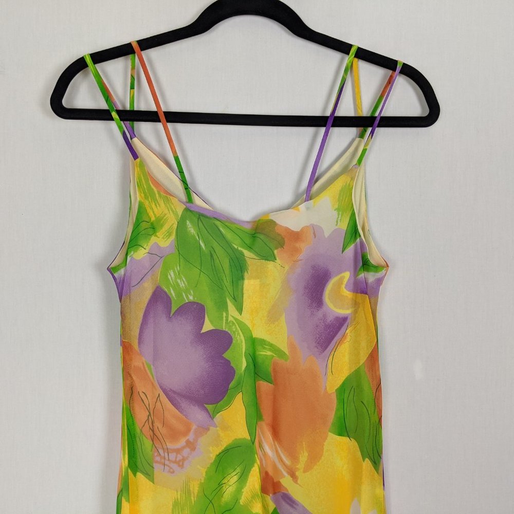 Nina Austin summer colorful maxi dress M - Picture 5 of 10